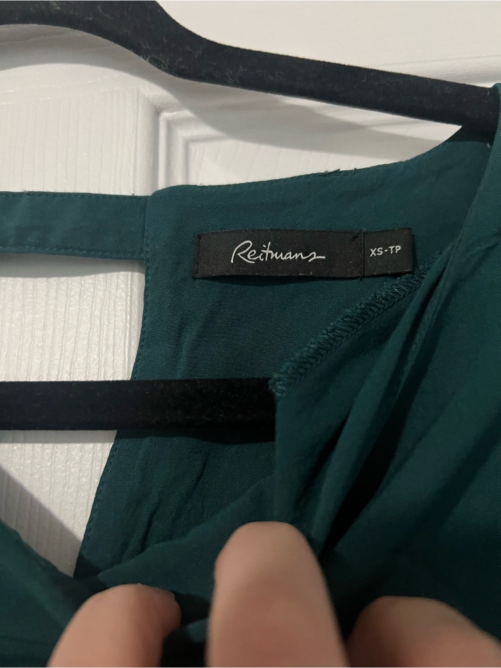 Reitmans Teal Green Short-Sleeve Shift Dress - Picture 2 of 4